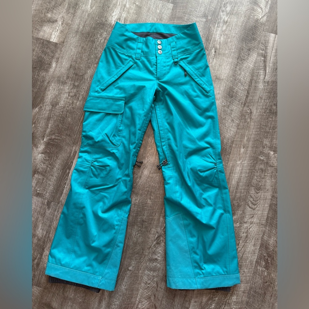 Patagonia Insulated Snowbelle Teal Ski Snow Pants XS
